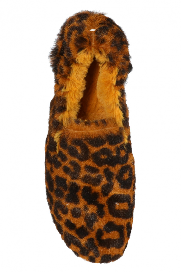 靴 Maison Margiela Leopard Fur Sandal Leopard print slippers Maison Margiela - SchaferandweinerShops